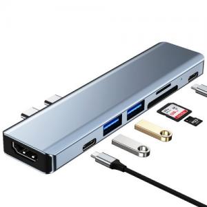 USB Type C Hub with HDMI+USB3.0*1+USB2.0*1+SD+TF+PD+USB-C